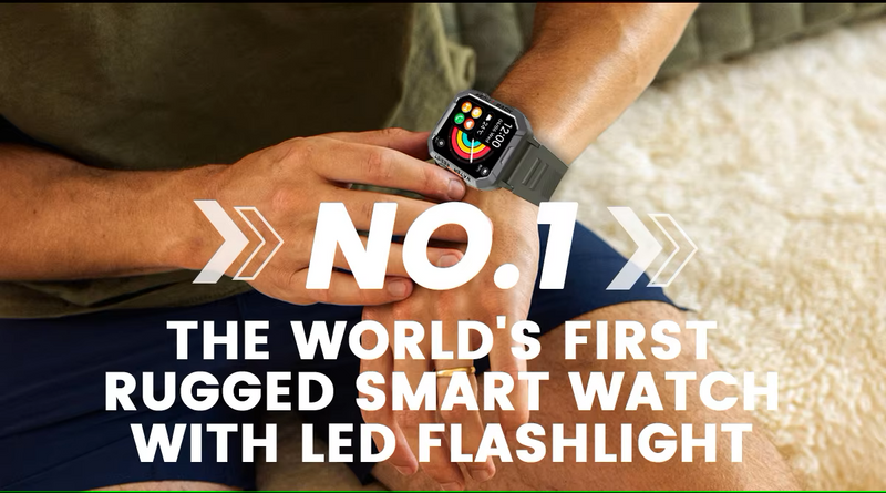 Blackview W60 Outdoor Pro – Smartwatch with Emergency Light & Bluetooth Calls