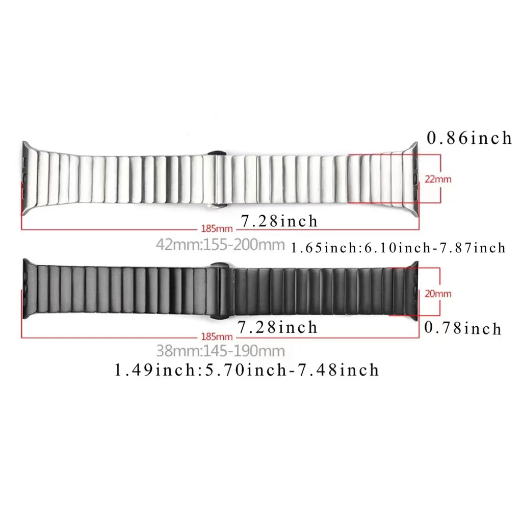 Titanium Strap For Apple watch Band 40 46 42 44 45 49mm Stainless Steel Wristband Strap For iWatch Series 10/9/8/7/6/5/4 Ultra